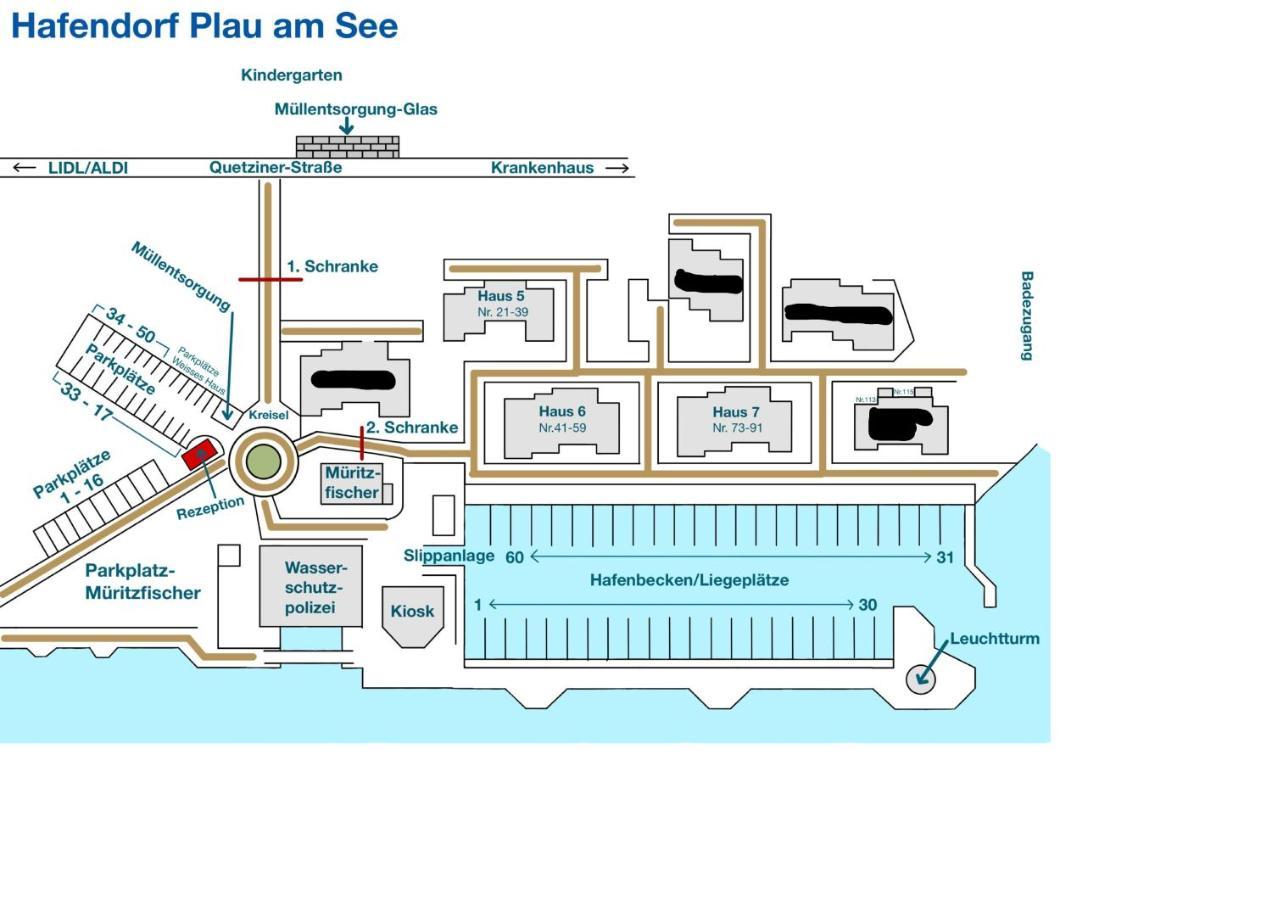 Hafendorf Haus 7 Apartment 5 Nr 89 Parkplatz Am Haus 플라우암시 외부 사진